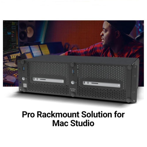 RackMac Studio - Install and Secure One or Two Mac Studio Computers in a Standard 19-inch Rack RackMac Studio - Install and Secure One or Two Mac Studio Computers in a Standard 19-inch Rack